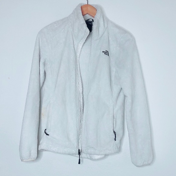 North Face Fuzzy Sweatshirt Jacket Snow White XS - Picture 1 of 10